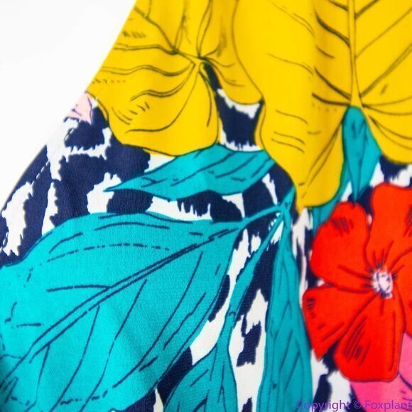 NEW Leota Wild Tropics‎ Justine Sleeveless Faux Wrap Dress, 2X - Picture 6 of 16